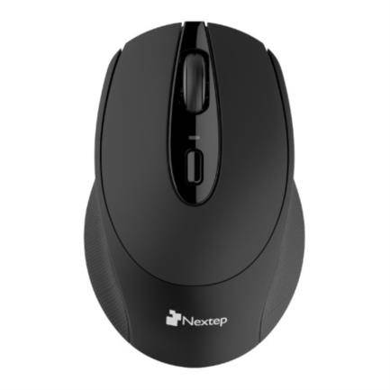 Mouse Nextep Inalámbrico NE-410E Ergonómico USB 1600 dpi Batería Incluida  AA Color Negro - Mouse Nextep Inalámbrico NE-410E Ergonómico USB 1600 dpi Batería Incluida  AA Color Negro -